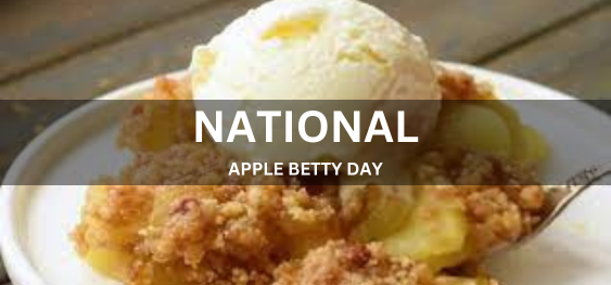 NATIONAL APPLE BETTY DAY  [राष्ट्रीय सेब बेटी दिवस]